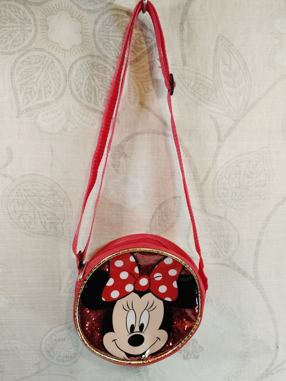 Disney Minnie Mouse Red Polka Dot Bow Kids Crossbody Bag